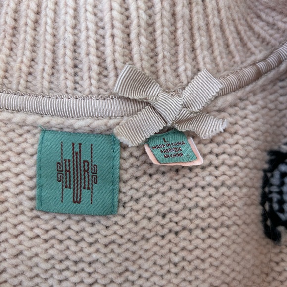 Anthropologie HWR "Chocolate Box" Pink and MultiColor Cardigan Sweater - Picture 4 of 5